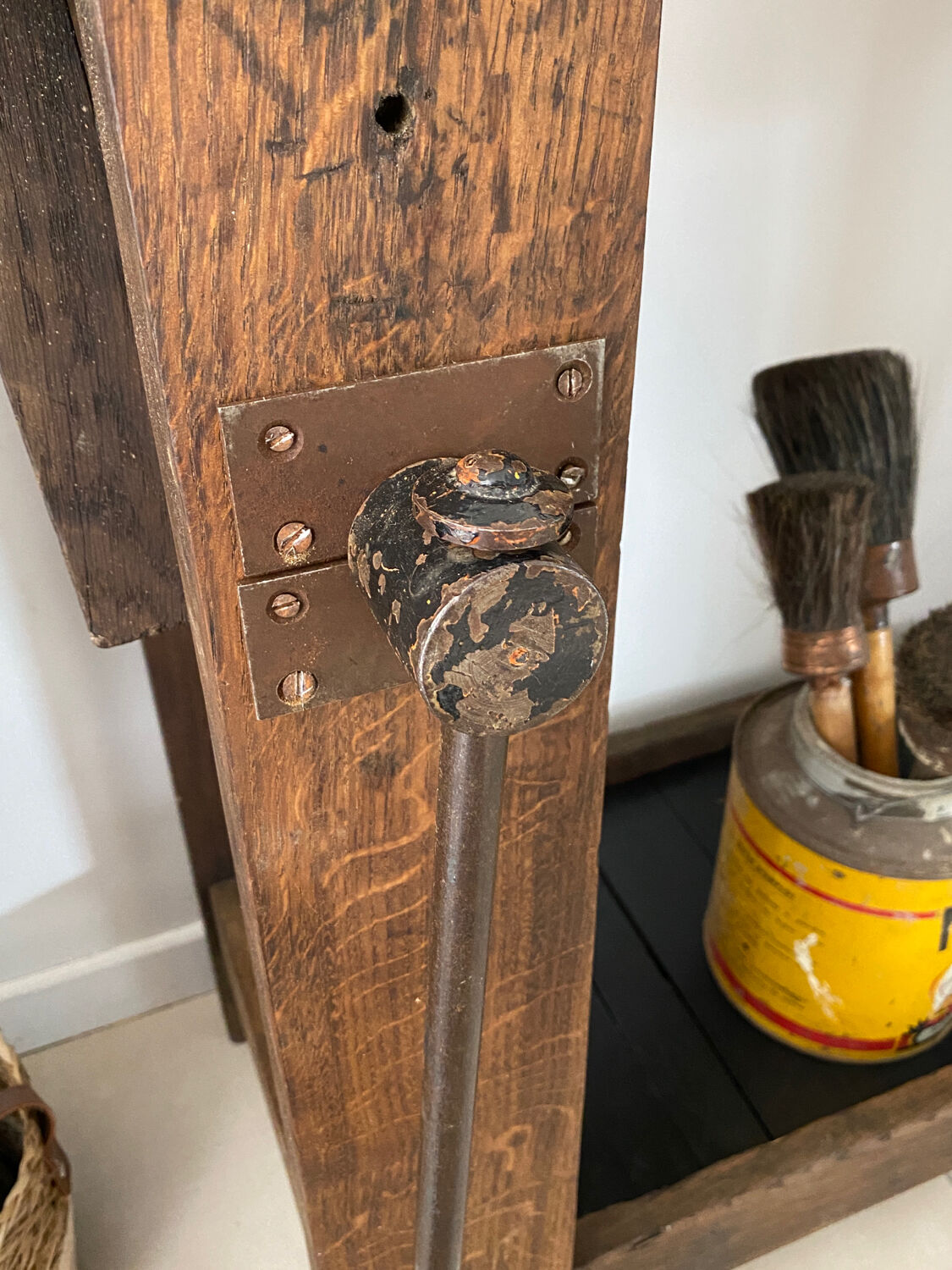 Old wooden workbench