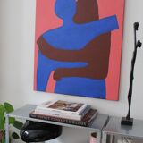 Figurative painting "can i hold you" contrast version 100x81 signed Bodasca