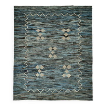 Kilim décoratif tribal contemporain 360 cm x 442 cm