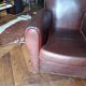 Art deco leather club Chair