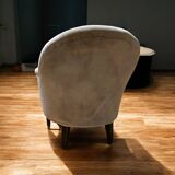 Pair of velvet armchairs