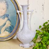 Shabby white patina bronze vase