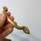 Antique furniture handle in solid brass from the early 20th century