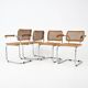 Set of 4 dining chairs Style B32 by Marcel Breuer