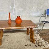 Table basse en orme vintage moderniste