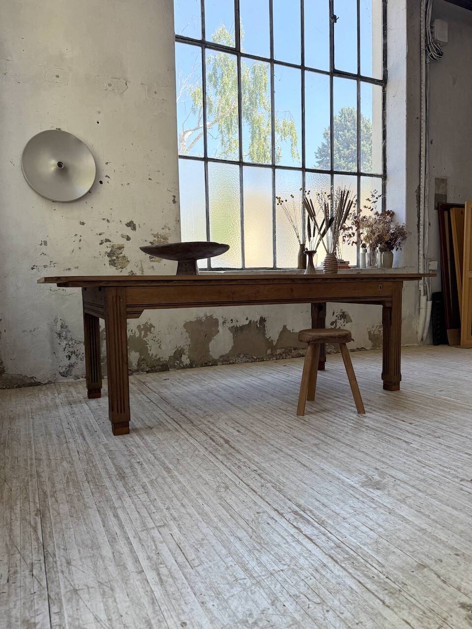 Country farmhouse table in solid beech and oak 2.5m XL