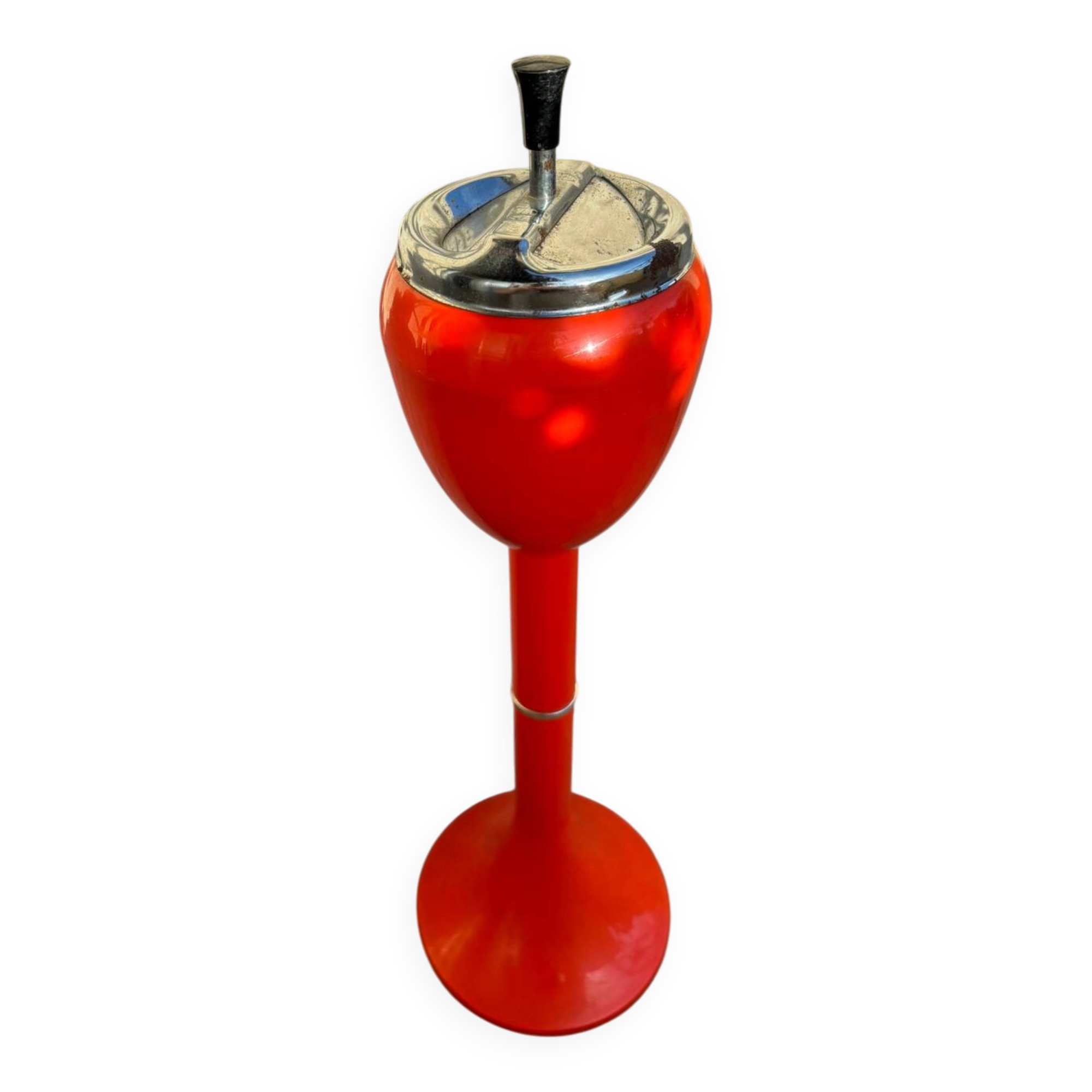 Vintage space age orange ashtray (1970s)