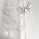 Chiseled crystal pitcher with floral decor 1950s Height 34 cm