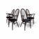 Set of 4 Windsor chairs, mahogany, 1960