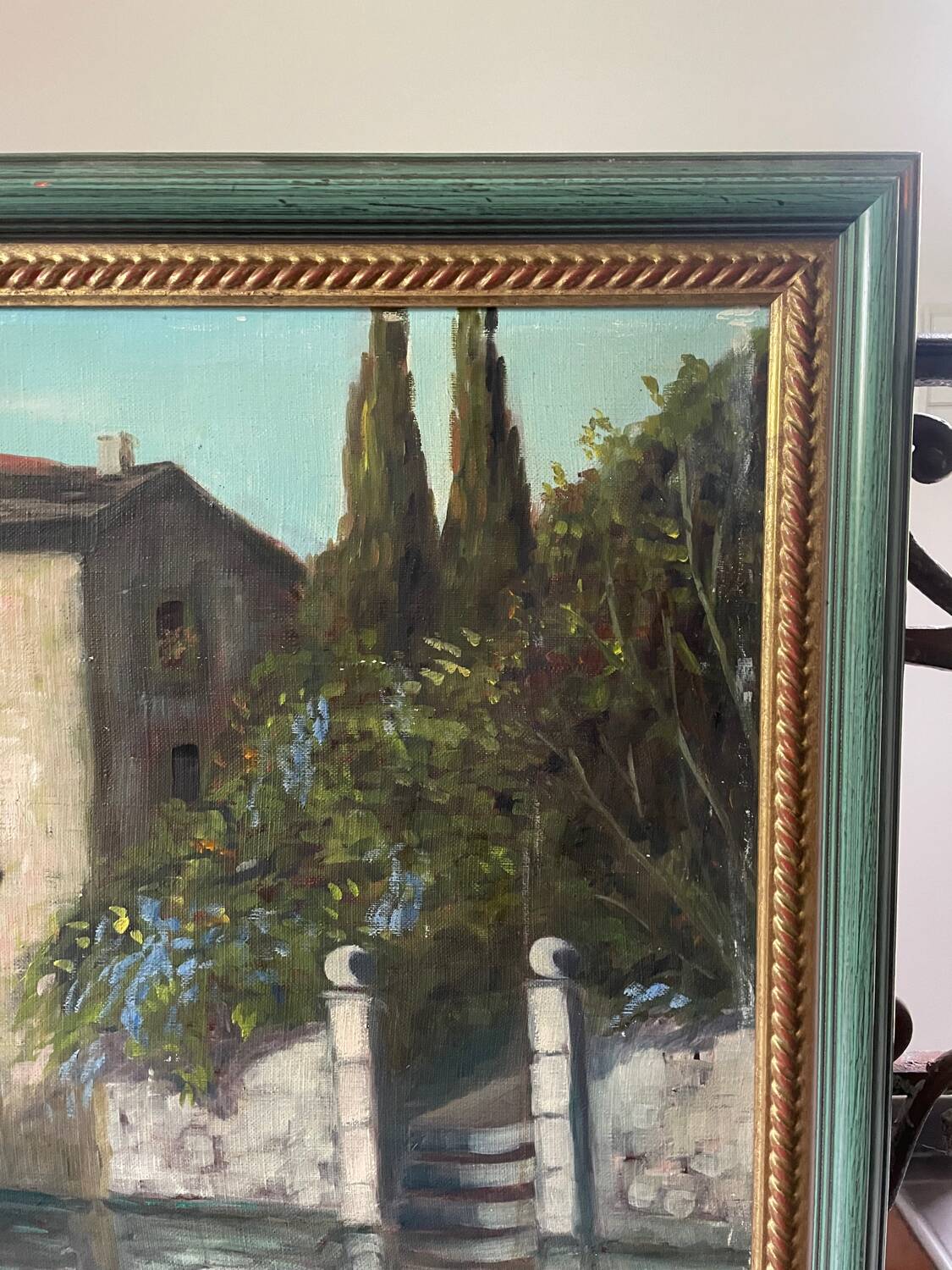 Large 20th century oil on canvas signed J. Beyly