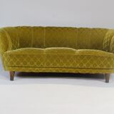 1950s Mid Century Gold Banana Sofa, Denmark