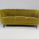 1950s Mid Century Gold Banana Sofa, Denmark