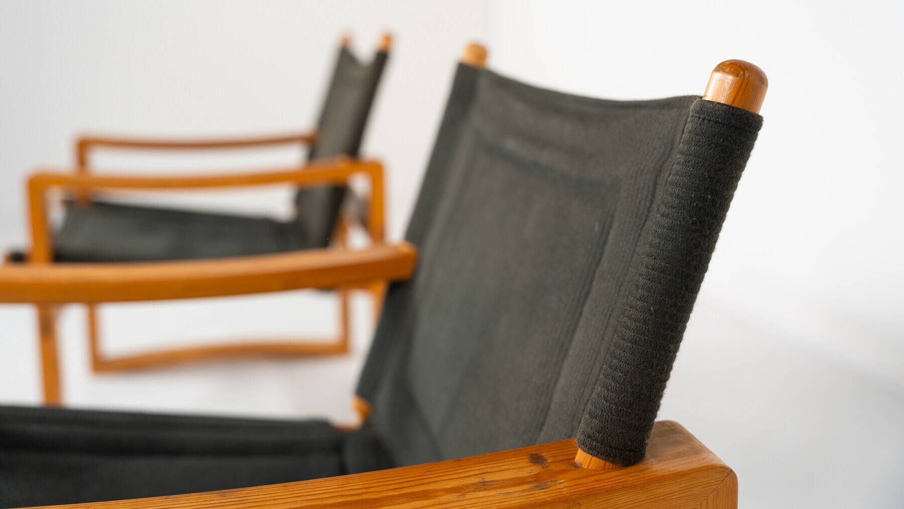 Mid-Century Modern Pair of 'Safari' Armchairs by Børge Jensen for Bernstorffsminde Møbelfabrik, Denm