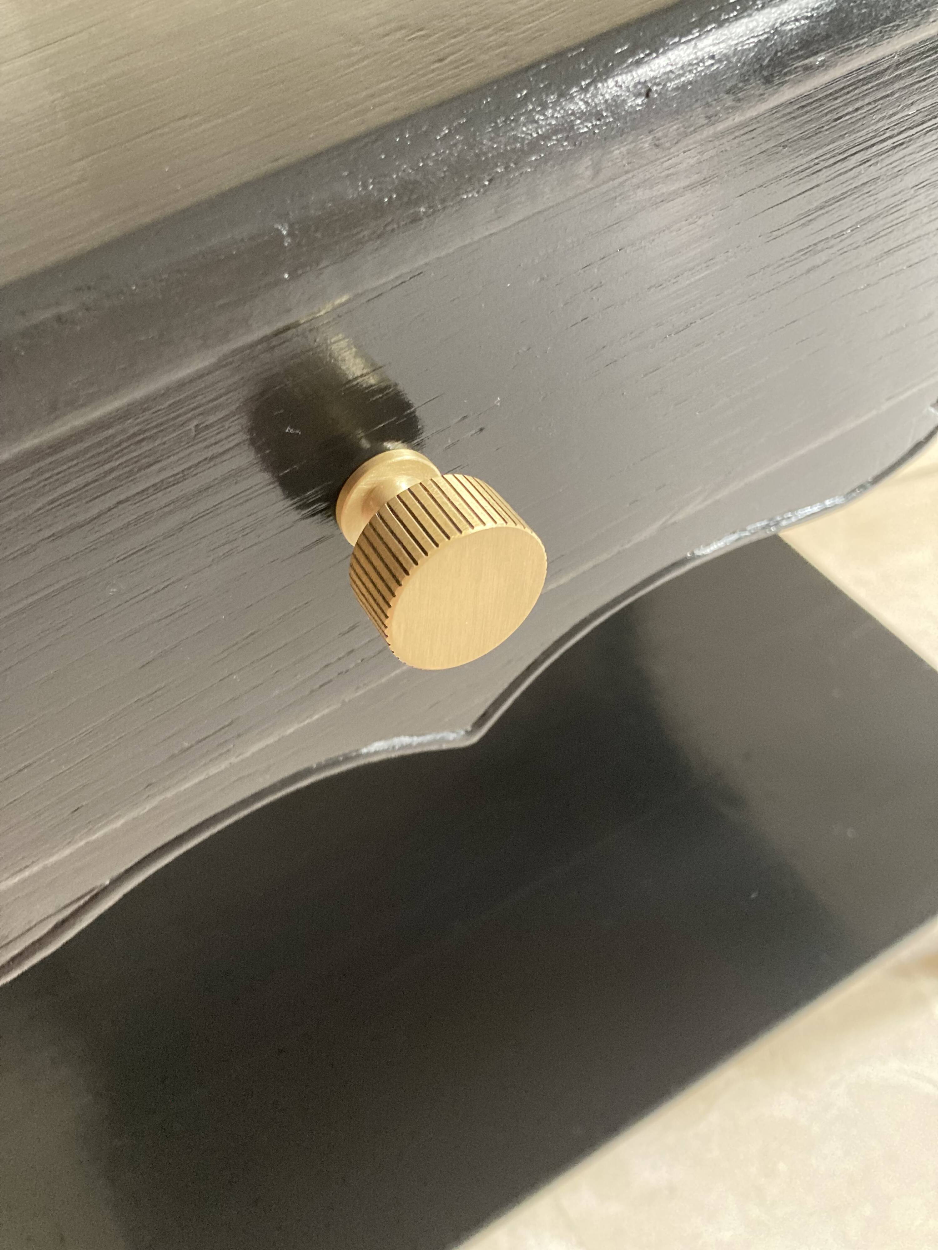 Black lacquered serving table