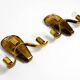 Pair of large heavy Mid Century brass wall lights from a German church
