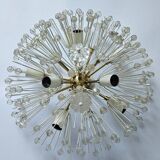 Important flush mount lamp from the middle of the last century Emil Stejnar for Rupert Nikoll. Austria, 1960s