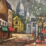 Oil on canvas-Montmarte