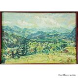 Bad Tölz, Gaißach, 1978 – Oil painting by Alexander Michael