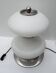 Mazzega Mid-Century Modern Chrome and Murano Opaline Glass Table Lamp, 1960