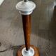 Mid-century lamp base in wood and metal