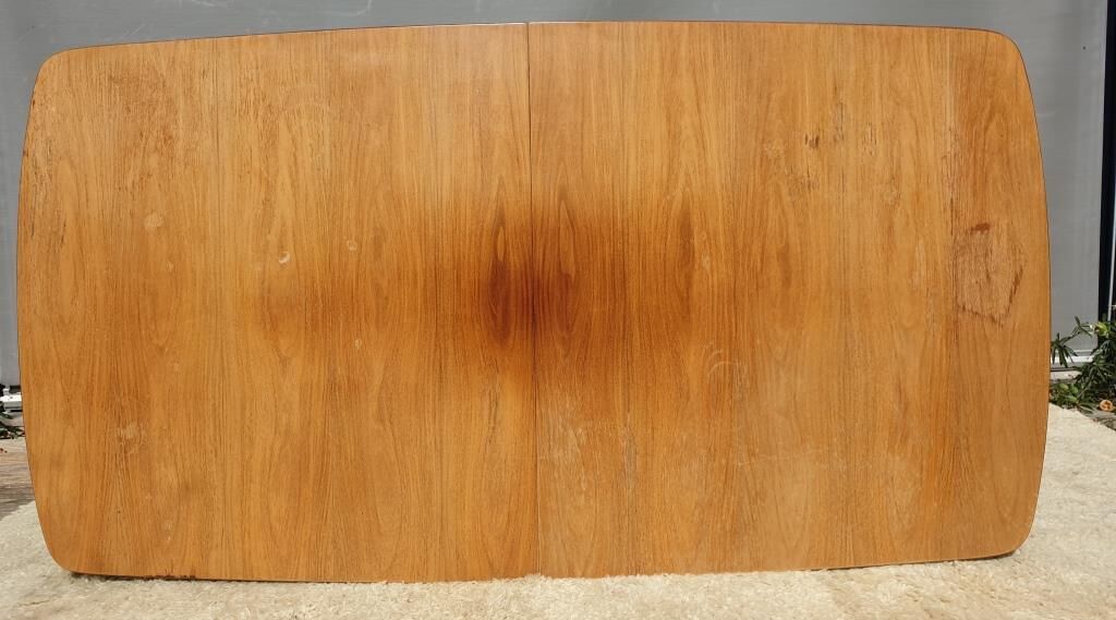 Scandinavian table 2 extensions teak "tray in its juice"