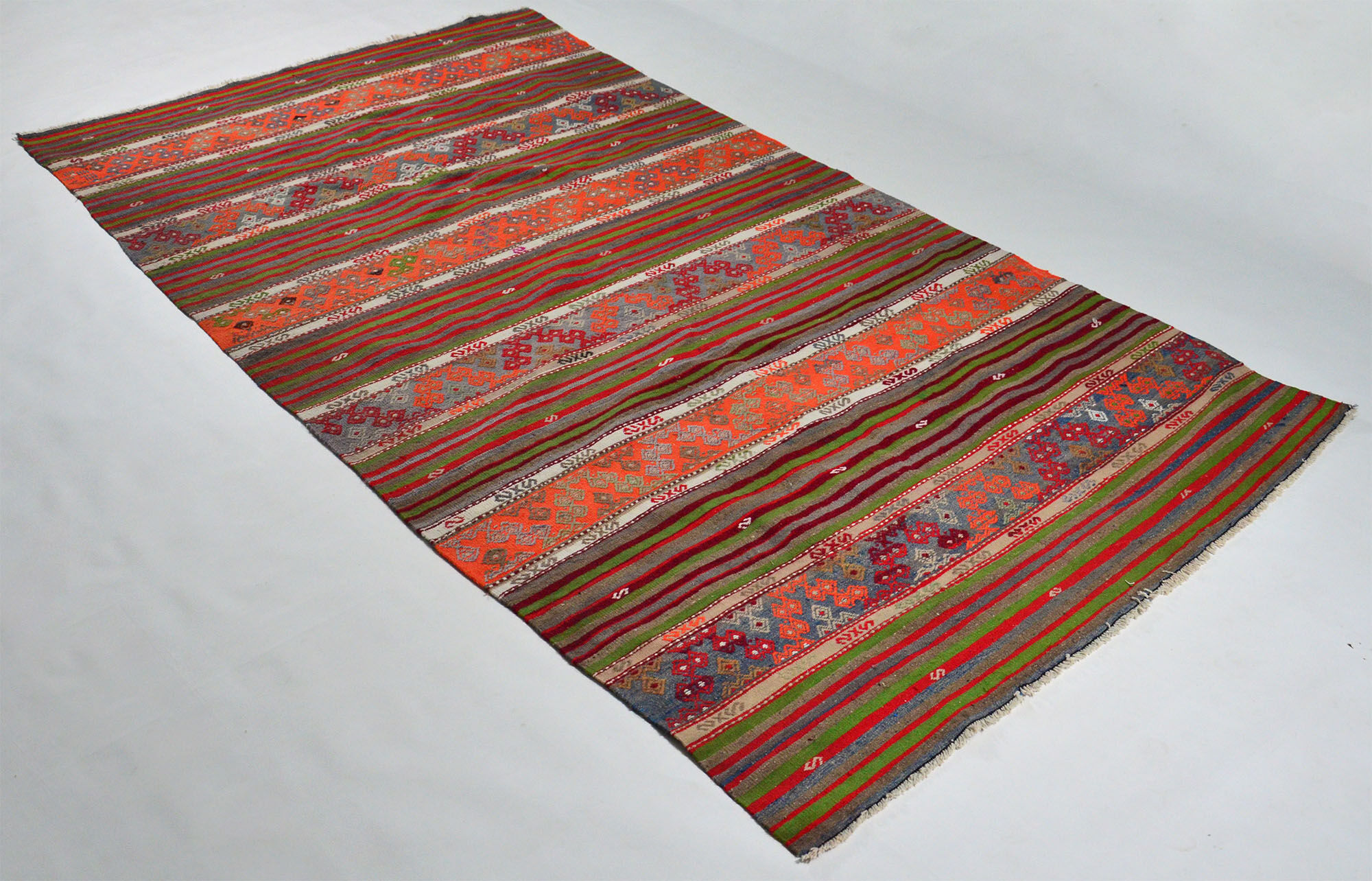 Anatolian handmade kilim rug 305 cm x 165 cm