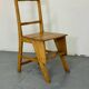 Vintage aesthetic Metamorphic library stairs chair, 1930s