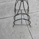 Vintage 1980s metal magazine rack
