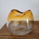 Vase boule en verre soufflé