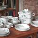 Limoges porcelain table service J.R.S Paradise bird, decor