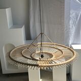 Suspension rattan saucer iron frame D:120 H:60