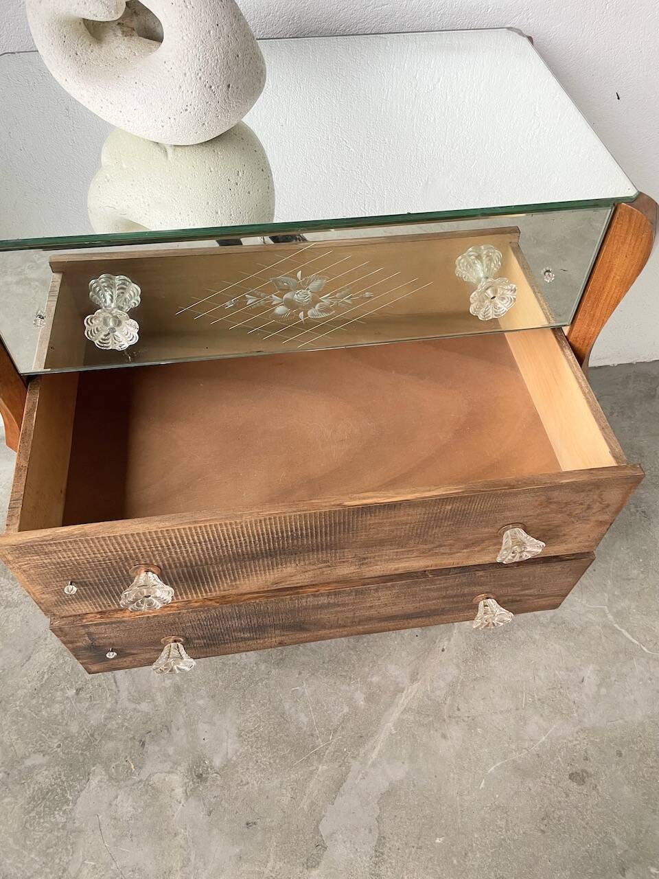 60s mirrored chest of drawers