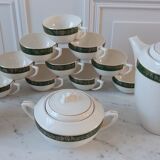 Coffee service Digoin Sarreguemines model Berry 50s