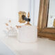 Wall sconce style vintage empire perspex granulated