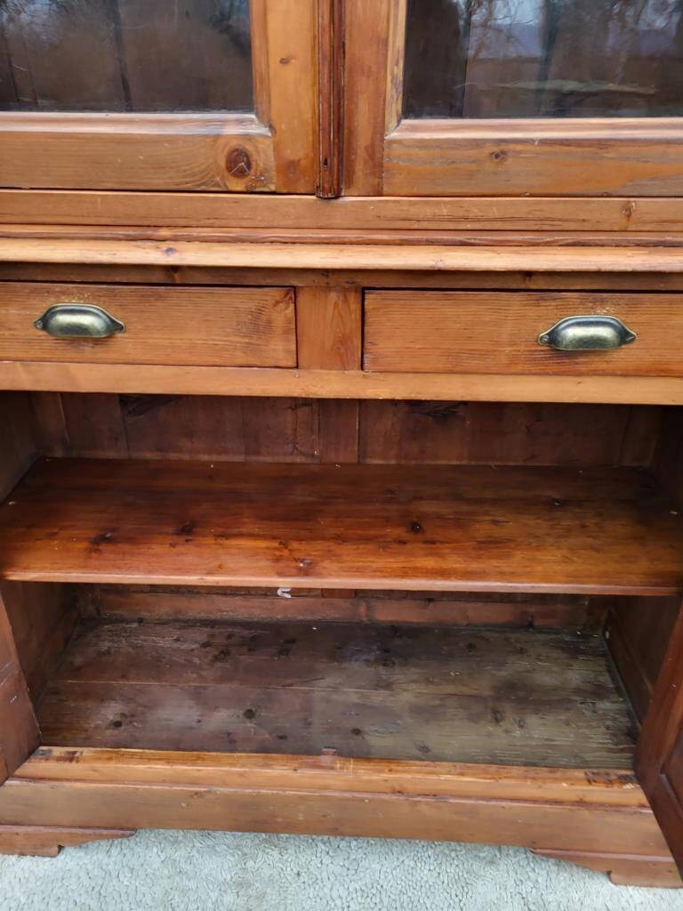 Buffet library showcase honey patina between sea and mountains