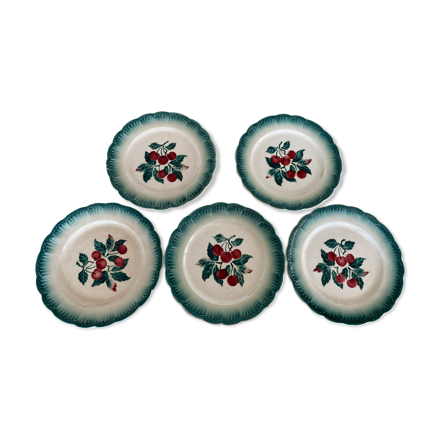 Badonviller vintage dessert plates