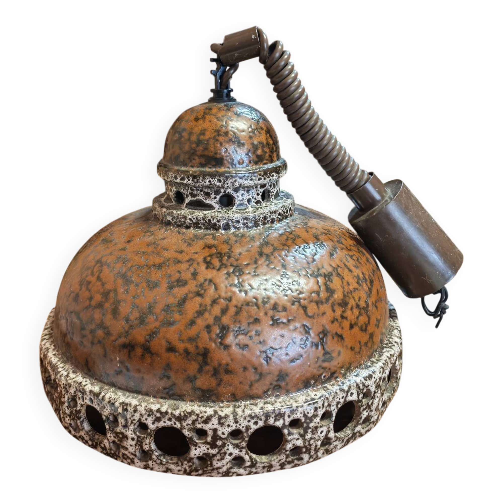 Suspension UFO Fat Lava in ceramic Germany 1960