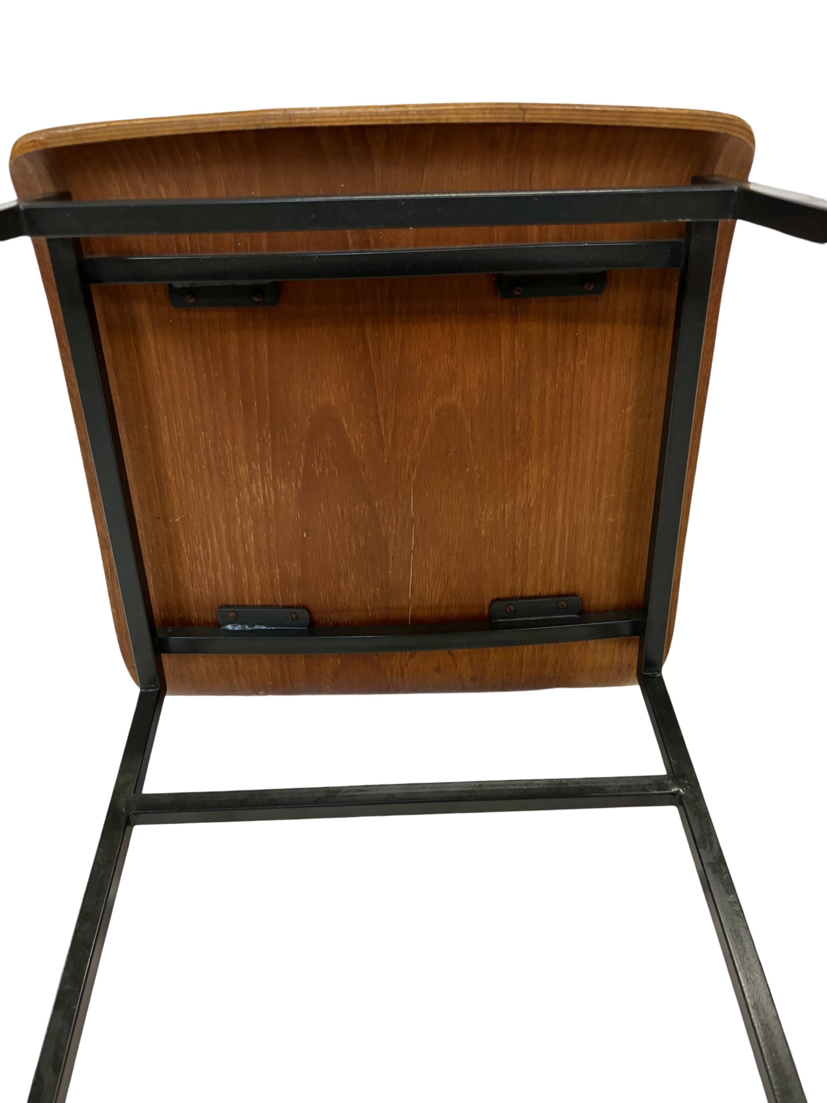 Vintage Friso Kramer for Auping 'Euroika' plywood dining chair, The Netherlands 1960's