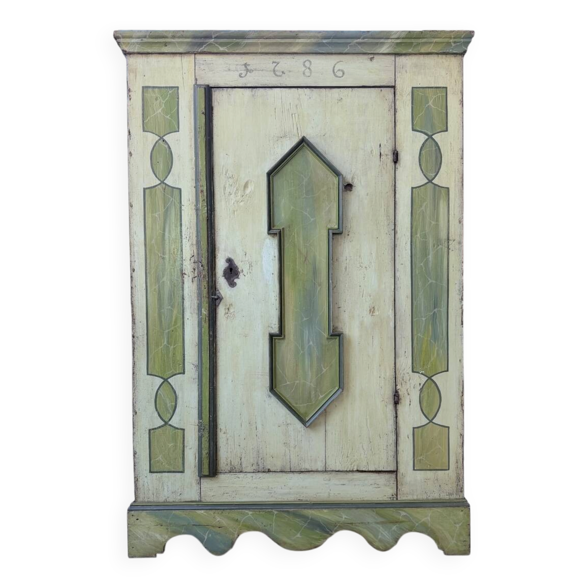 Armoire polychrome alsacienne 1800