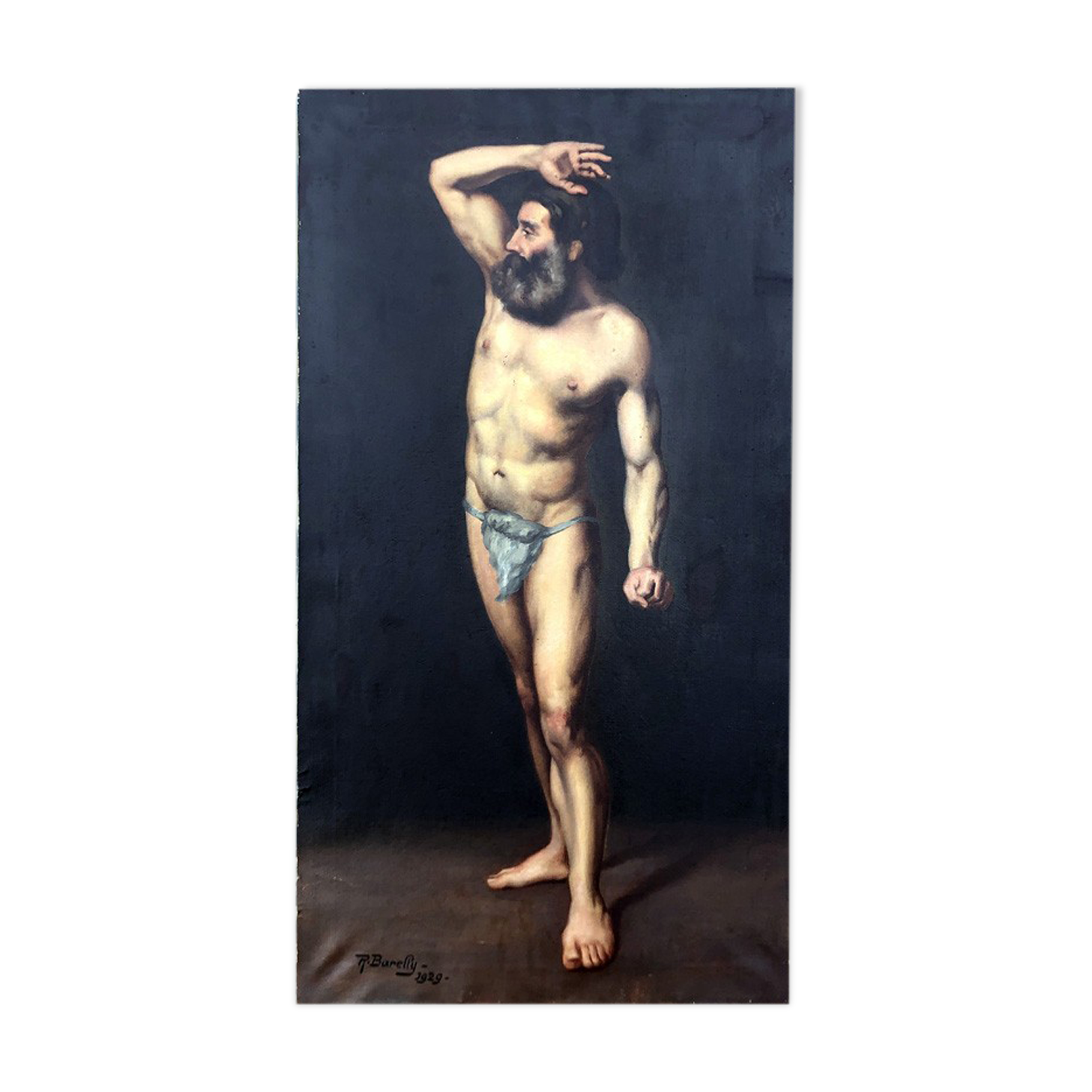 Painting "Portrait of a man on foot"
