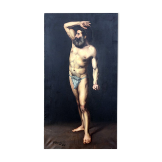 Painting "Portrait of a man on foot"