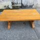 Large monastery table in solid oak – French handcrafted.