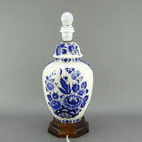 Bedside lamp in Delft earthenware