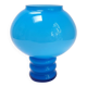 Blue opaline vase with rings Friedrich glass