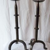 Pair of Gothic candlesticks