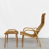 Yngve Ekström "Lamino" Chair & Ottoman for Swedese