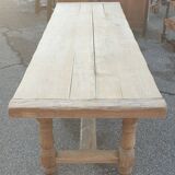 Farm table, 1 drawer, 3 metres long