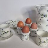 Pillivuyt & Cie breakfast service – 1900, 13 pieces, floral model
