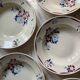 6 vintage old earthenware soup plates