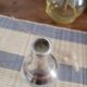 Carafe à liqueur en cristal et argent